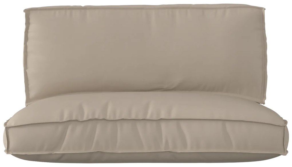 vidaXL Σετ Μαξιλαριών Πάγου 2 pcs Taupe 120 x 80 x 12 cm Ύφασμα Oxford