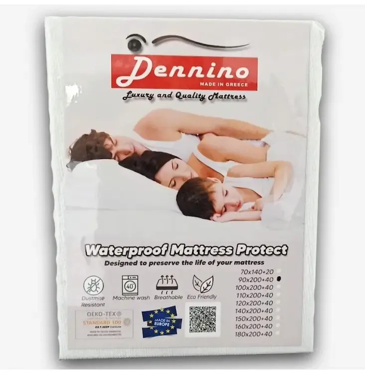 Dennino Strom 110x190cm Κάλυμμα Ημίδιπλο Στρώματος Αδιάβροχο DS515.110190