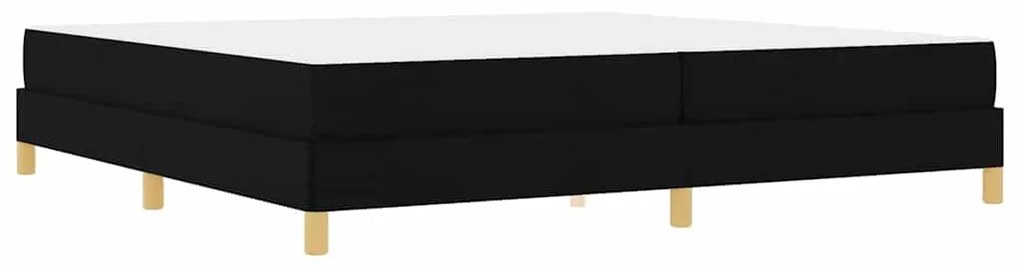 vidaXL Κρεβάτι με ελατήρια Μαύρο, Καφέ 200 x 200 cm
