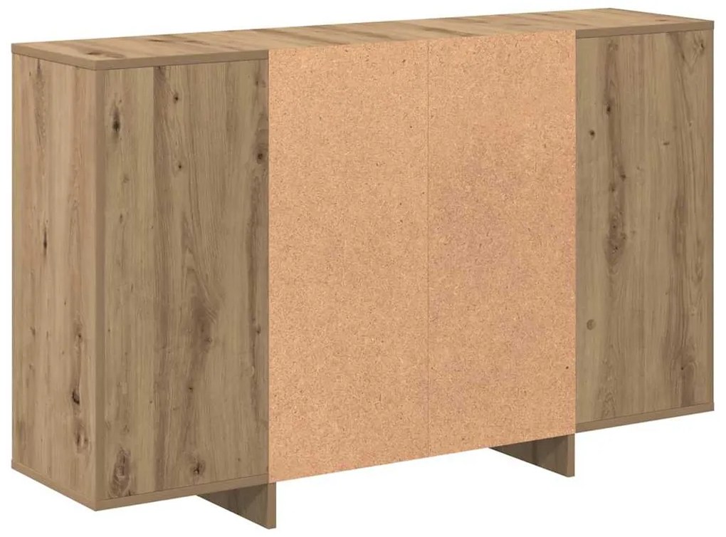 vidaXL Πλαϊνό γραφείο Artisan Oak 120 x 30 x 75 εκ Επεξεργασμένο ξύλο