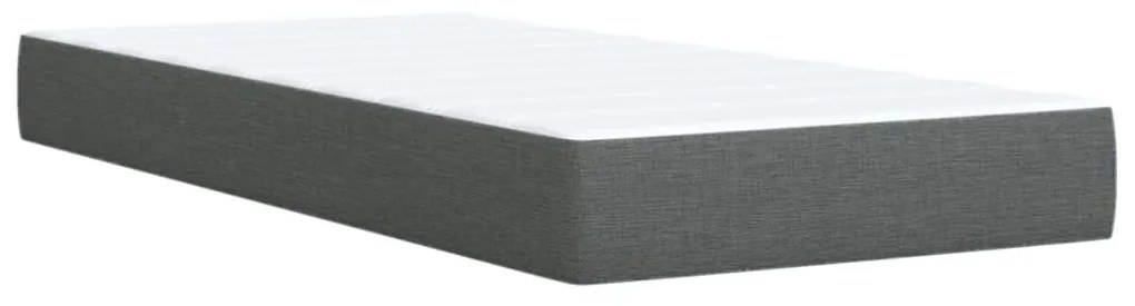 ΚΡΕΒΑΤΙ BOXSPRING ΜΕ ΣΤΡΩΜΑ ΣΚΟΥΡΟ ΓΚΡΙ 100X200 ΕΚ. ΥΦΑΣΜΑΤΙΝΟ 3291206