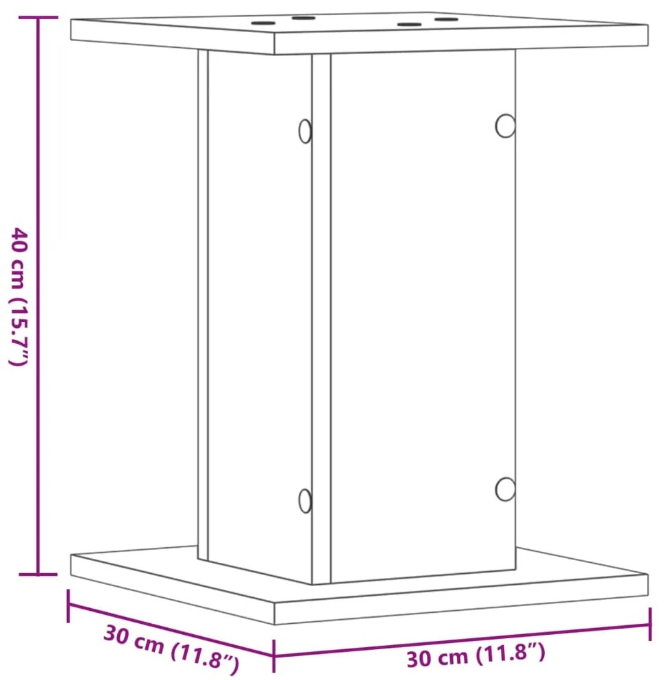 ΒΑΣΕΙΣ ΦΥΤΩΝ 2 ΤΕΜ. ΛΕΥΚΕΣ 30X30X40 ΕΚ. ΑΠΟ ΕΠΕΞΕΡΓΑΣΜΕΝΟ ΞΥΛΟ 3307846