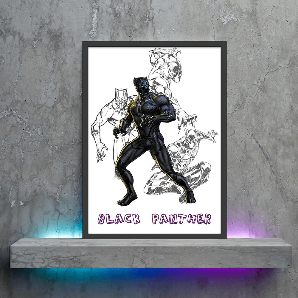 Πόστερ &amp;  Κάδρο Comic Black Panther CM025 21x30cm Εκτύπωση Πόστερ (χωρίς κάδρο)