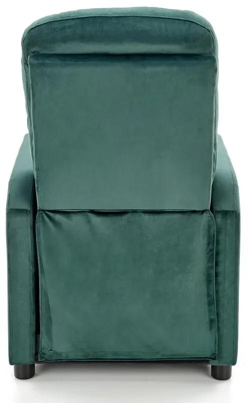 Ρυθμιζόμενη πολυθρόνα Houston 992, 103x64x84cm, 28 kg, Σκούρο πράσινο, Ταπισερί | Epipla1.gr