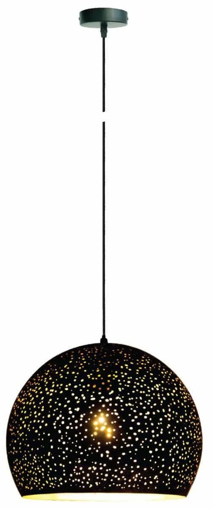Φωτιστικό Οροφής Φ24.5x24 Black VK/03121PE/B VKLed Metal