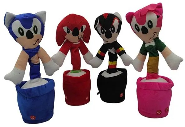 Λούτρινο sonic που χορεύει και παίζει μουσική 2793-3