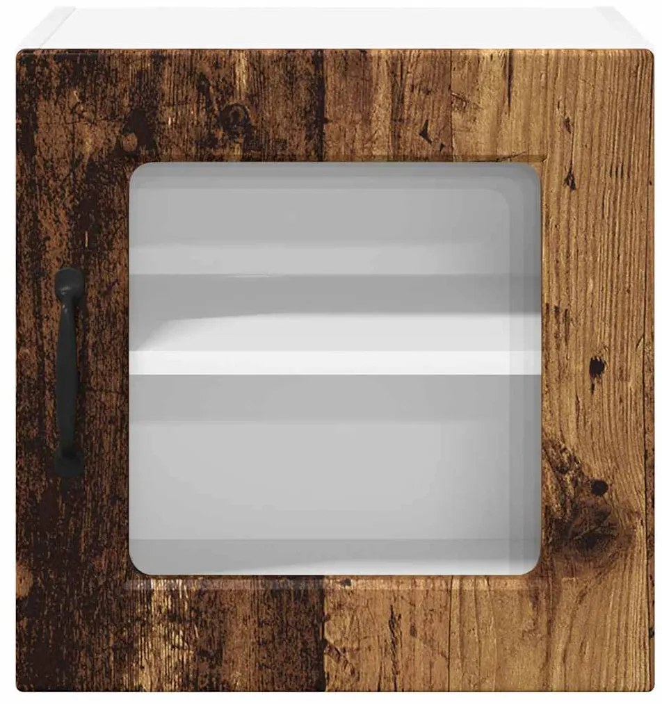 vidaXL Κρεμαστό ντουλάπι κουζίνας με ράφι Παλιό Ξύλο 40 x 31 x 40 εκ.