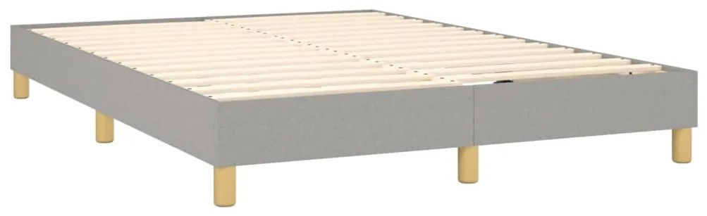 ΚΡΕΒΑΤΙ BOXSPRING ΜΕ ΣΤΡΩΜΑ ΑΝΟΙΧΤΟ ΓΚΡΙ 140X200 ΕΚ. ΥΦΑΣΜΑΤΙΝΟ 3127045