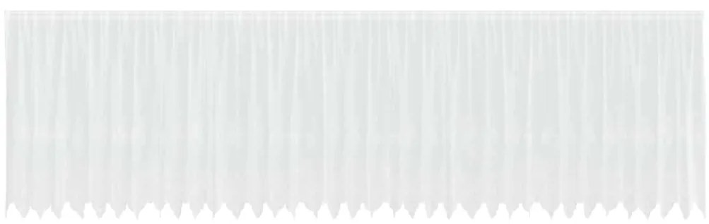 vidaXL Κουρτίνες με κουρτίνες Λευκό 500x100cm Πολυεστέρας