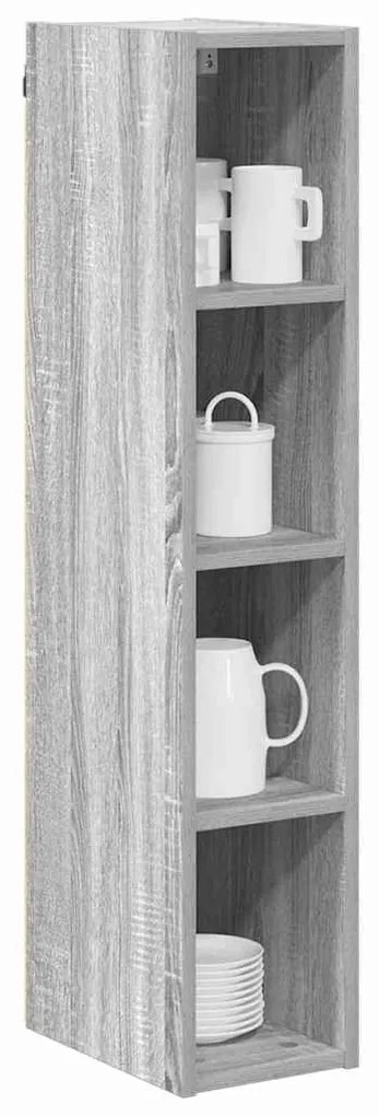 vidaXL Κρεμαστό ντουλάπι Γκρίζο Σονομα 20 x 29,5 x 100 εκ.