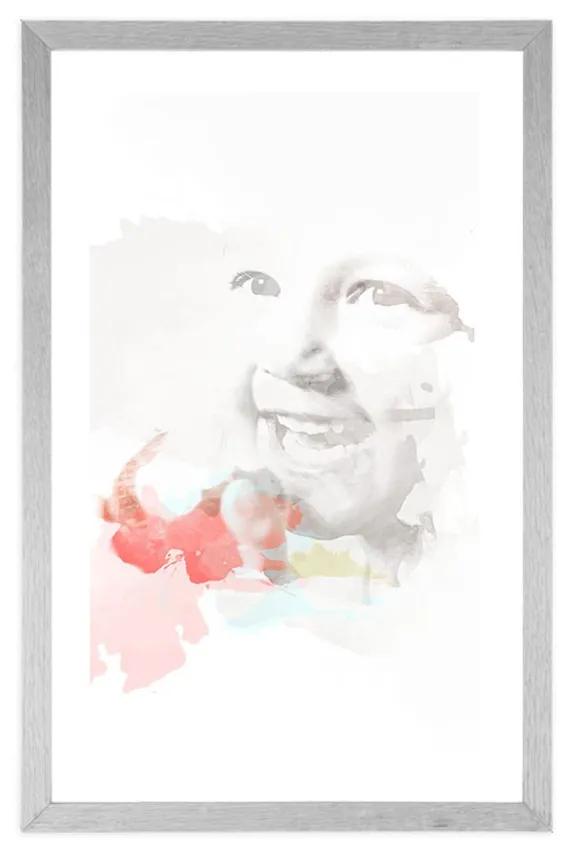 Αφίσα με παρπαστού Ειλικρινής χαρά - 30x45 white