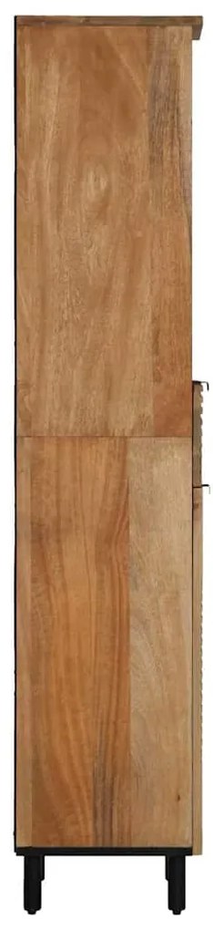 vidaXL ντουλάπι μπάνιου καφέ 38x33x160 cm μασίφ ξύλο Mango