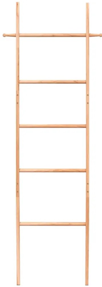 vidaXL Σκάλα για Πετσέτες 170 εκ. από Μασίφ Ξύλο Καρυδιάς
