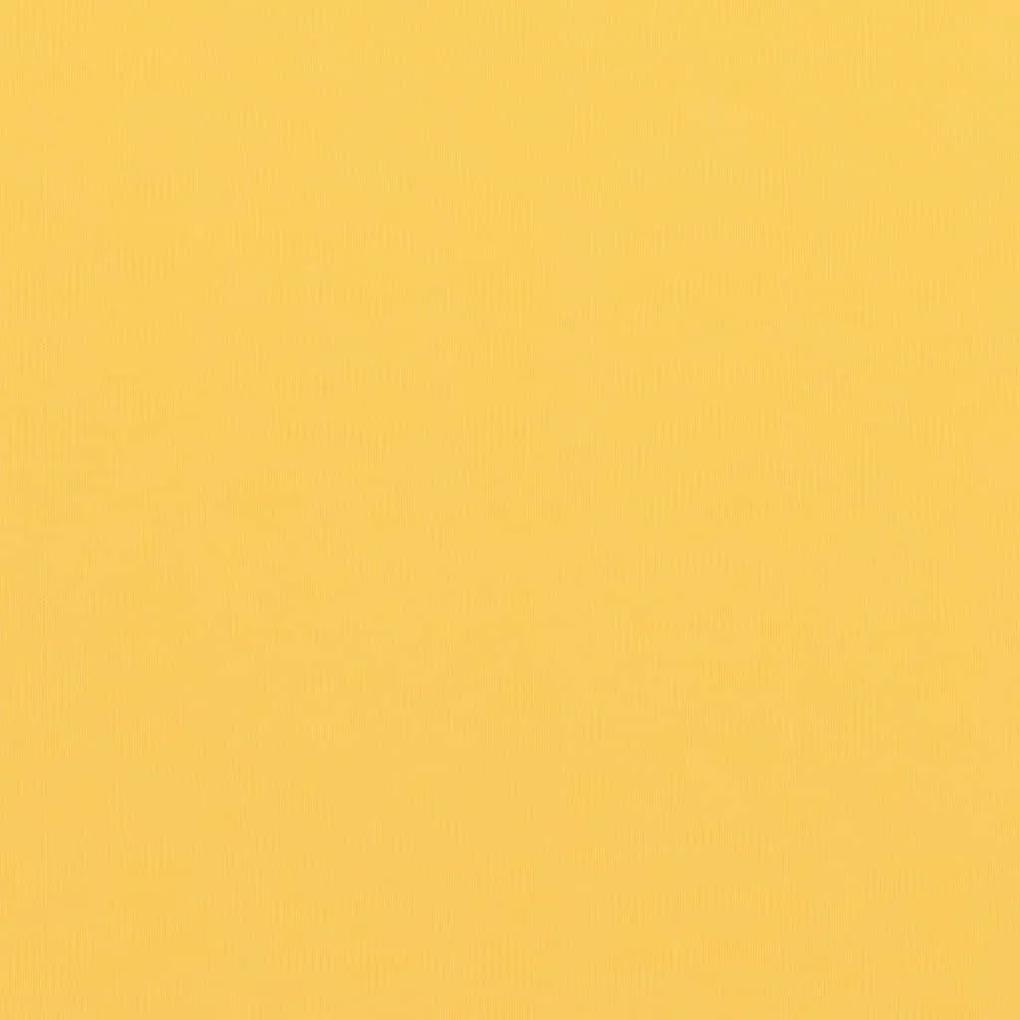 vidaXL Διαχωριστικό Βεράντας Κίτρινο 120 x 500 εκ. Ύφασμα Oxford