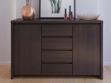 Σιφονιέρα Boston E103, Wenge, Με συρτάρια και ντουλάπια, 92x144x41cm
