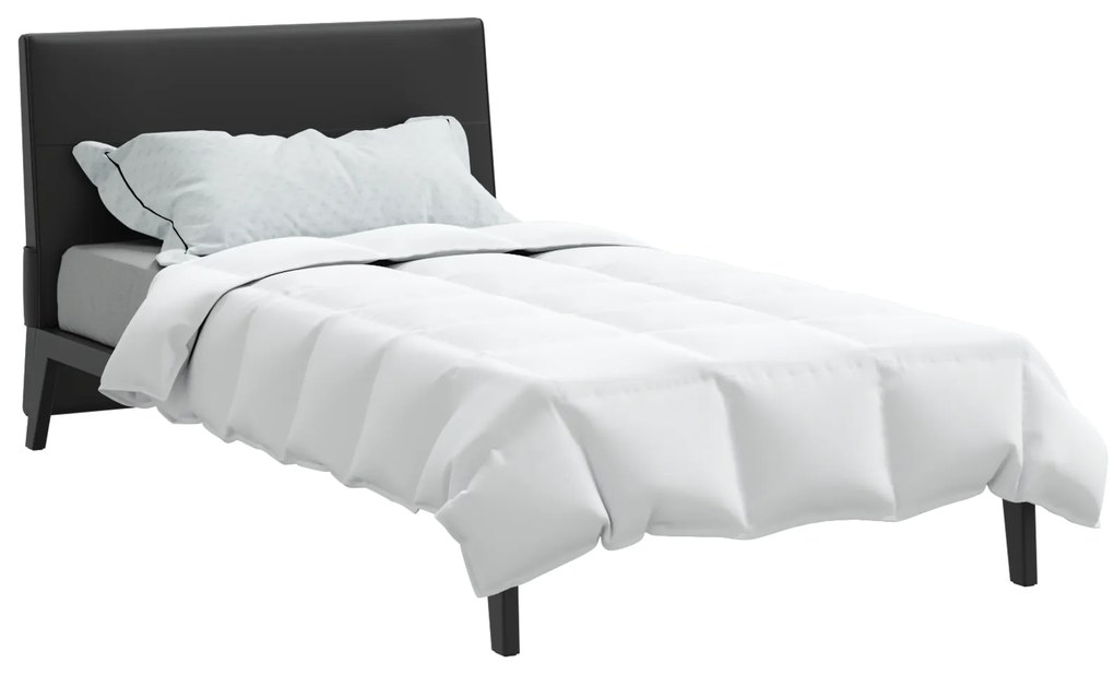 vidaXL Κουβέρτια & Κουβέρτες Λευκό 155 x 220 cm Πούπουλο