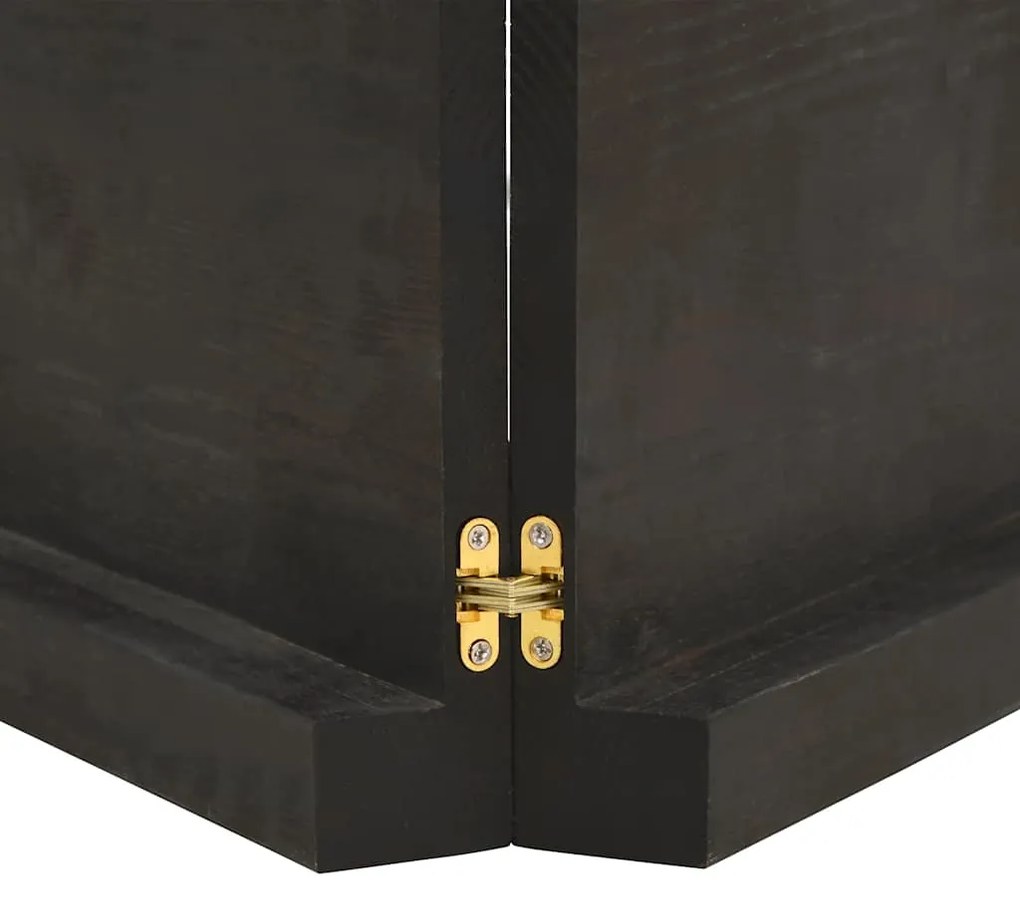 vidaXL Ράφι Τοίχου Σκούρο Καφέ 220x40x(2-6) εκ. Επεξ. Μασίφ Ξύλο Δρυός