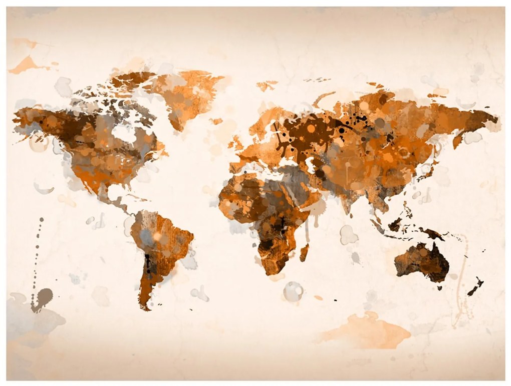 Φωτοταπετσαρία - World in brown shades 200x154