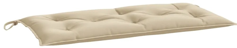 vidaXL Μαξιλάρια Πάγκου Κήπου 2 τεμ. Μπεζ 100x50x7cm Ύφασμα Oxford