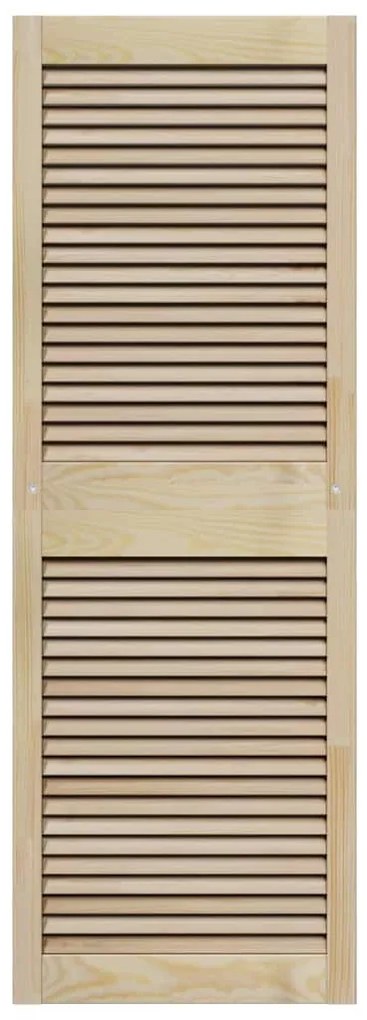 vidaXL Πόρτα Ντουλάπας με πόρτα 2 pcs Φυσικό 140.5 x 2.1 x 49.5 cm