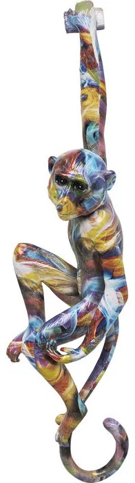 Διακοσμητικό Τοίχου Κρεμαστός Πολύχρωμος Πίθηκος 17x44692x66.5εκ - Πολύχρωμο