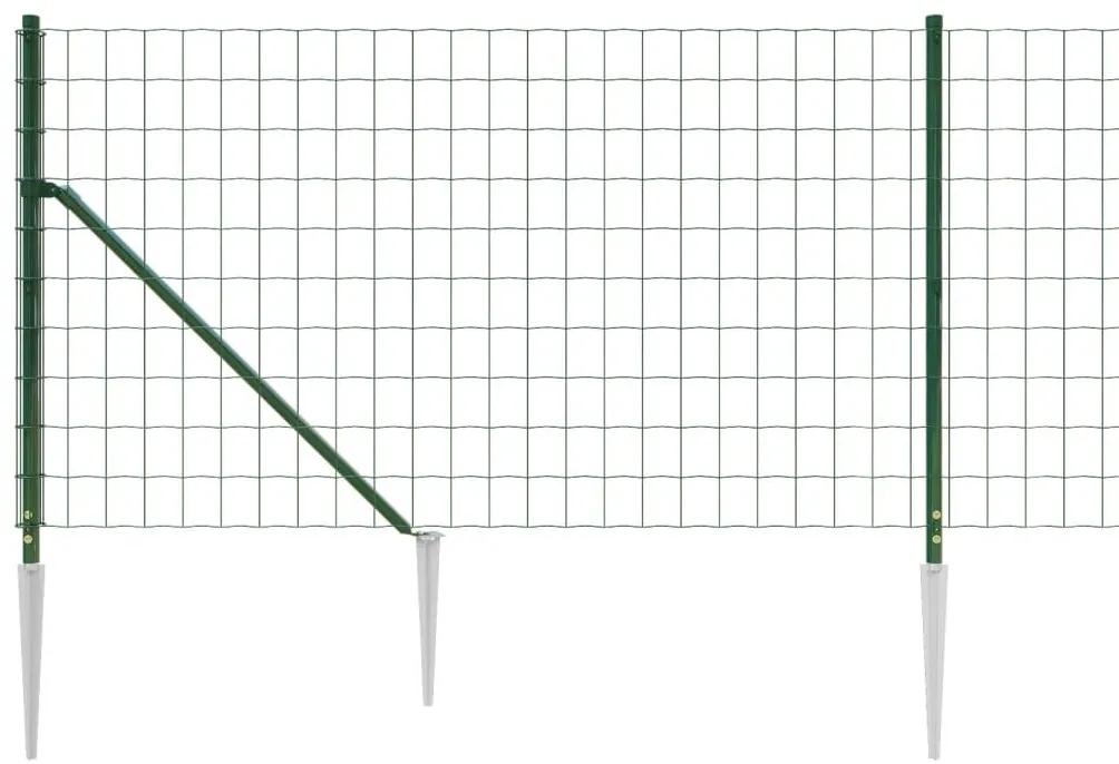 Συρματόπλεγμα Περίφραξης Πράσινο 1 x 25 μ. με Καρφωτές Βάσεις - Πράσινο