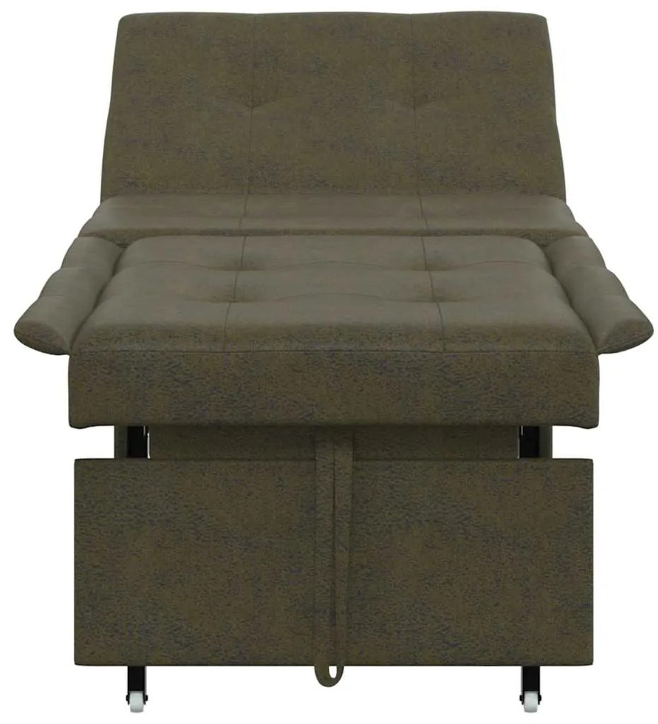 vidaXL Κρεβάτι καναπές Σκούρο Γκρι 194 x 67 x 82 εκ Υφασμα Huahua