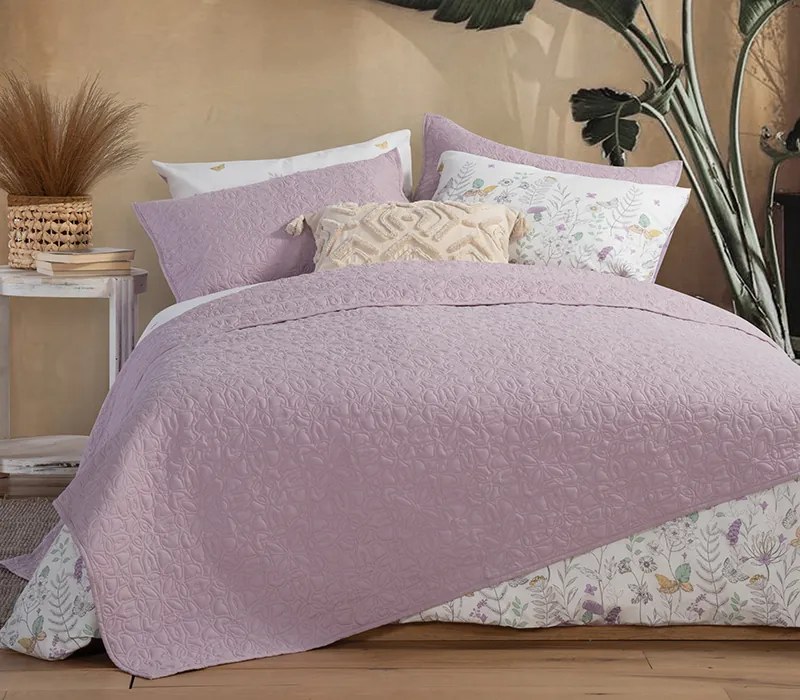 Κουβερλί Υπέρδιπλο Spring Lilac 230x240 - Nef-Nef Homeware