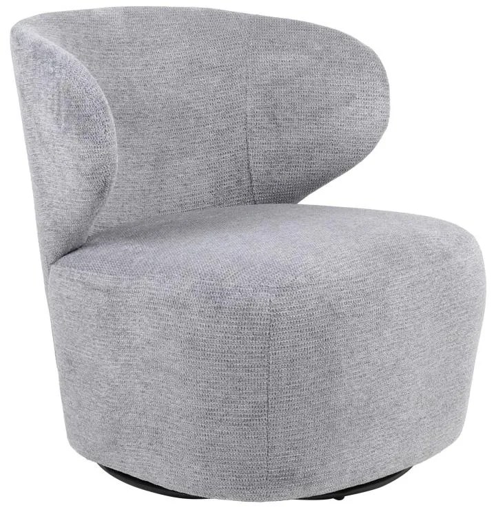 Πολυθρόνα Marelia περιστρεφόμενη γκρι ύφασμα 73x76x76εκ 73x76x76 εκ.