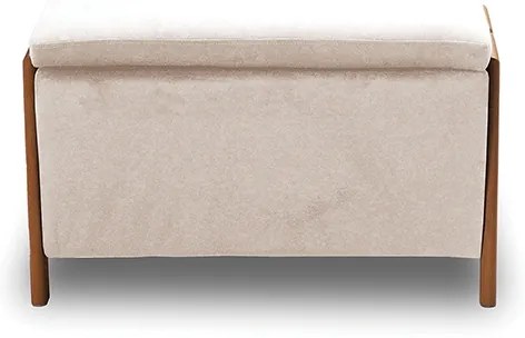 DALI ΣΚΑΜΠΟ VELVET BEIGE ΜΕ ΑΠΟΘ. ΧΩΡΟ 75X42X44εκ. 75X42X44εκ.