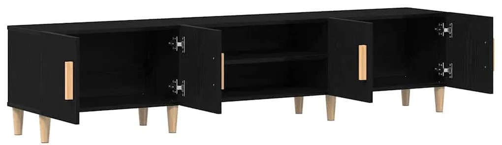 vidaXL Ντουλάπι Τηλεόρασης Μαύρη δρυς 180 x 31.5 x 40 εκ.