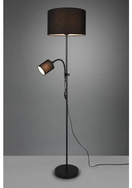 Επιδαπέδιο Φωτιστικό E27 42W IP20 Owen R40192002 Trio Lighting-R40192002-Μαύρο R40192002