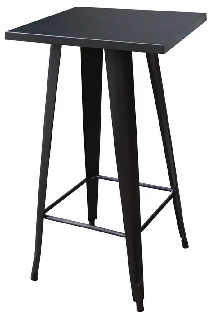 Τραπέζι Bar RELIX Μαύρο Μέταλλο 60x60x103cm