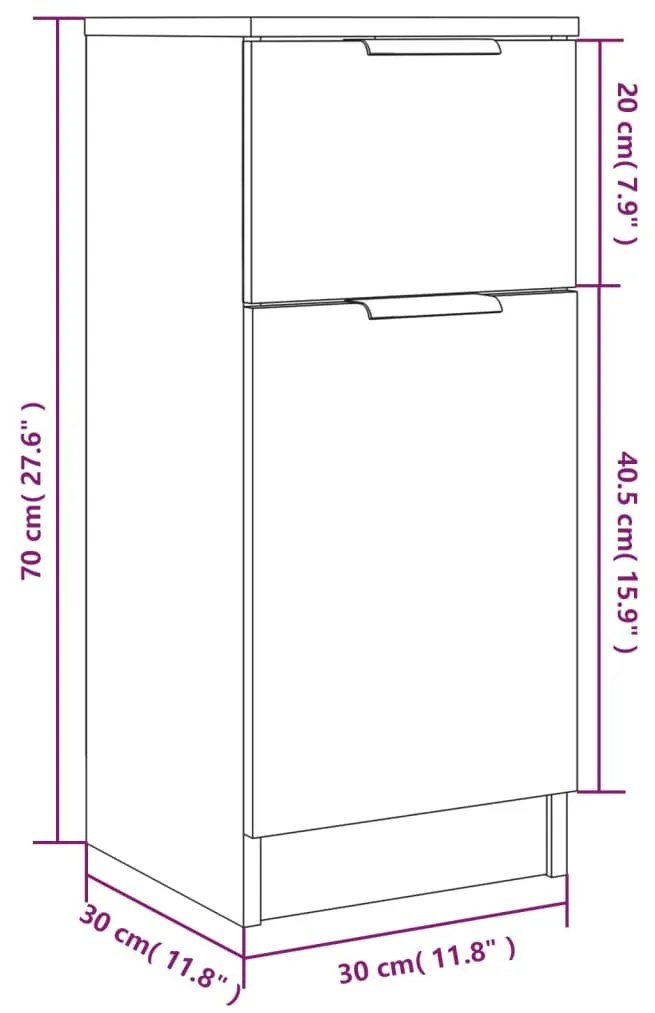 ΝΤΟΥΛΑΠΙΑ 2 ΤΕΜ. ΓΚΡΙ ΣΚΥΡΟΔΕΜΑΤΟΣ 30X30X70 ΕΚ. ΕΠΕΞΕΡΓ. ΞΥΛΟ 811124