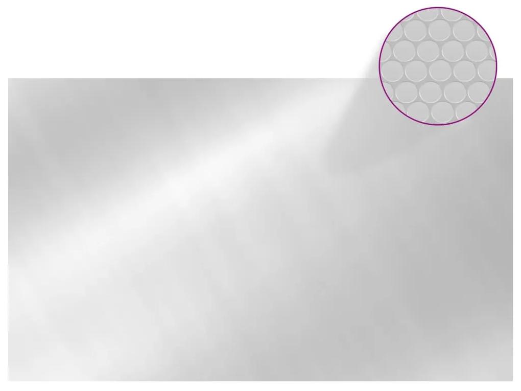 vidaXL Κάλυμμα Πισίνας Ορθογώνιο Ασημί 1000x600 εκ. από Πολυαιθυλένιο