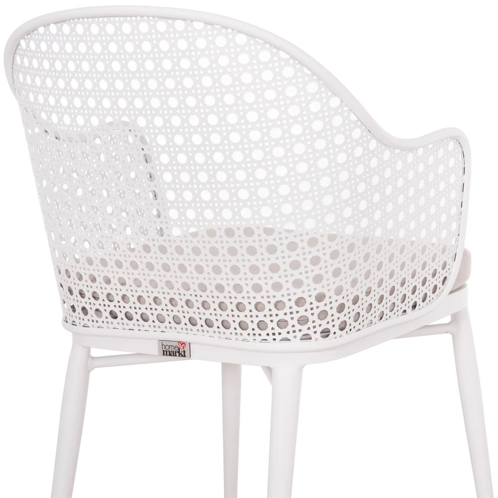 ΣΕΤ LOUNGE 3TMX ΕΞ.ΧΩΡΟΥ OREGO HM21107.02 ΑΛΟΥΜΙΝΙΟ & ΜΕΤΑΛΛΟ ΣΕ ΛΕΥΚΟ (1 Τεμμάχια)