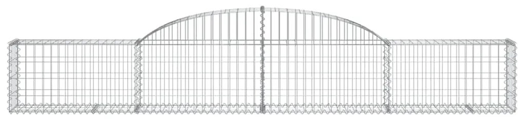 vidaXL Συρματοκιβώτιο Τοξωτό 300 x 30 x 40/60 εκ. Γαλβανισμένο Ατσάλι