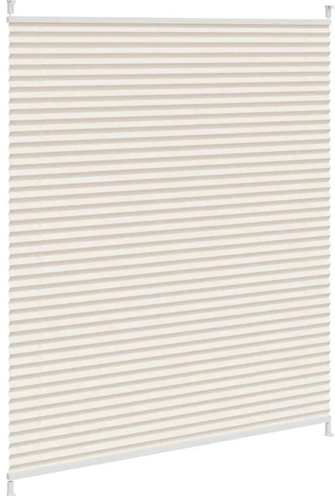 vidaXL Πλισέ ρόλερ σκίασης 110x125cm Κρεμ