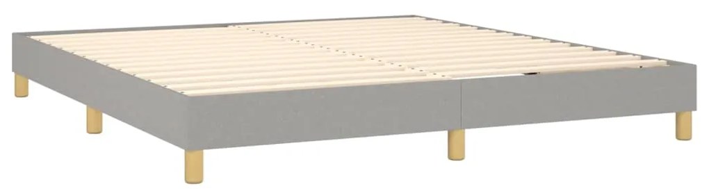 vidaXL Κρεβάτι Boxspring με Στρώμα Αν. Πράσινο 160x200εκ Υφασμάτινο