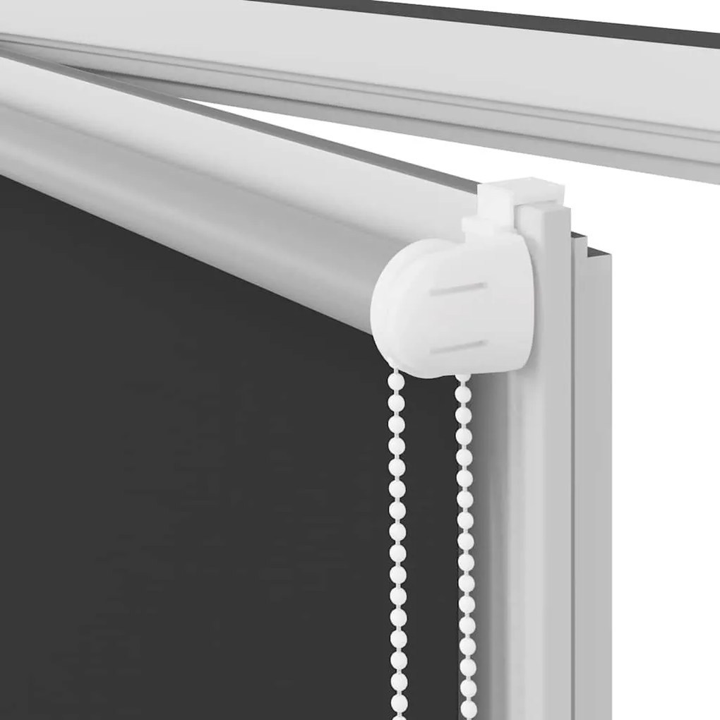 Roller Blind Blackout Μαύρο 50x210 cm Πλάτος υφάσματος 45,7 cm - Μαύρο