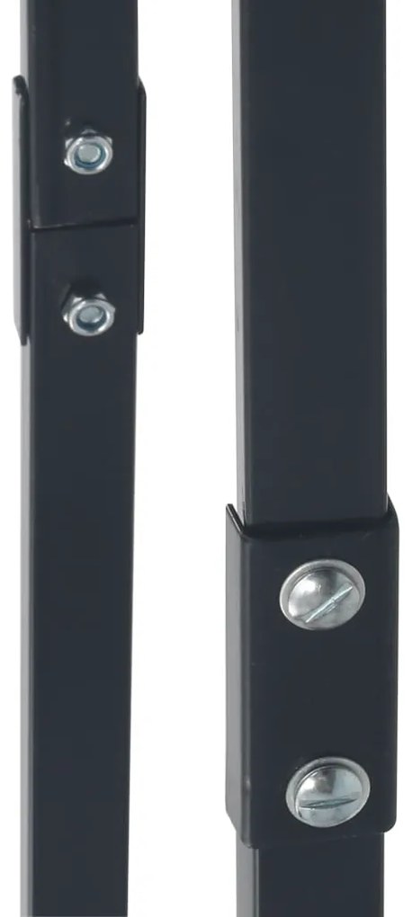 vidaXL Ράφι Καυσόξυλων Μαύρο 100 x 25 x 100 εκ. Ατσάλινο