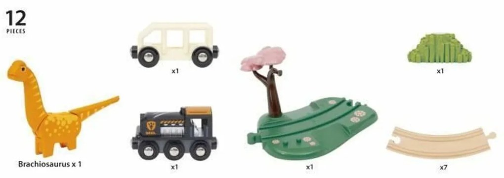 Εκπαιδεύστε με το κύκλωμα Brio Dinosaur circle set
