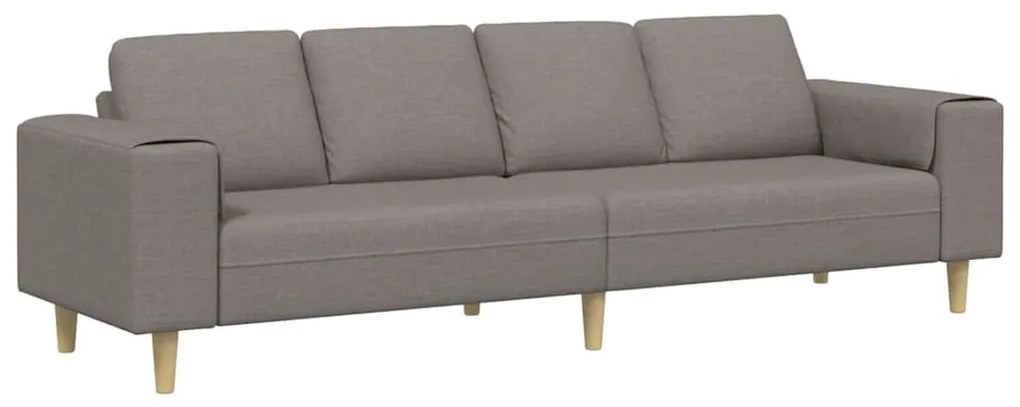 vidaXL Σετ Καναπέ Taupe ύφασμα