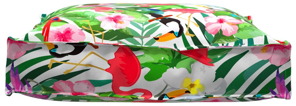 vidaXL Μαξιλάρι παλέτας για κάθισμα Floral Πολύχρωμο 70 x 70 x 12 cm