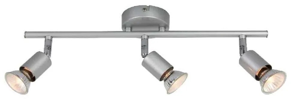 Φωτιστικό Οροφής - Σποτ MC634SL3 3ΧGU10 Trinity Silver Aca Decor Μέταλλο