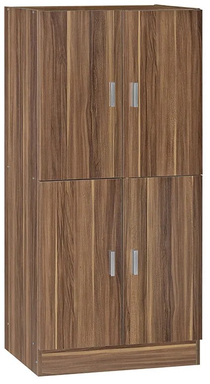 Παπουτσοθήκη-ντουλάπι Felicity pakoworld χρώμα καρυδί 60x32x127εκ