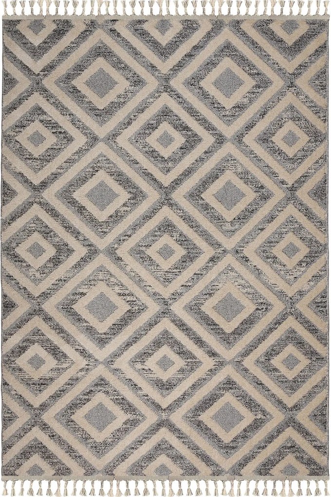 Χαλί Momentum T436A White-Anthracite Βιοκαρπέτ 200X290cm