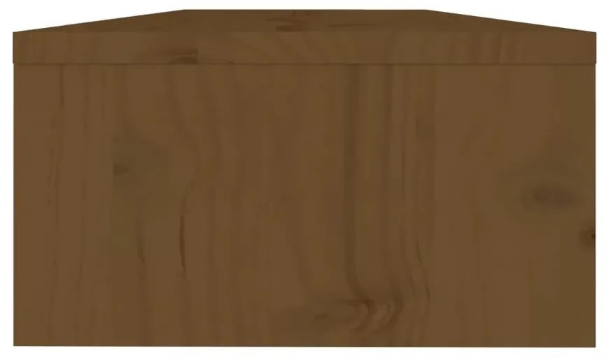Βάση Οθόνης Καφέ 50 x 24 x 13 εκ. από Μασίφ Ξύλο Πεύκου - Καφέ