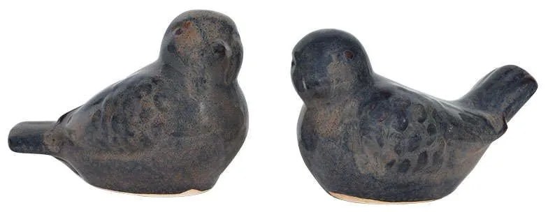Πουλί Διακοσμητικό Σετ 2Τμχ 2002 028-91-083 17x10x11cm Blue Ceramic