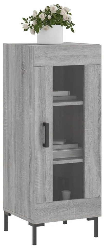 vidaXL Ντουλάπι Γκρι Sonoma 34,5x34x90 εκ. από Επεξεργασμένο Ξύλο